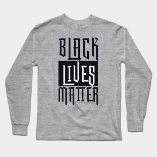 Black Lives Matter print design Long Sleeve T-Shirt